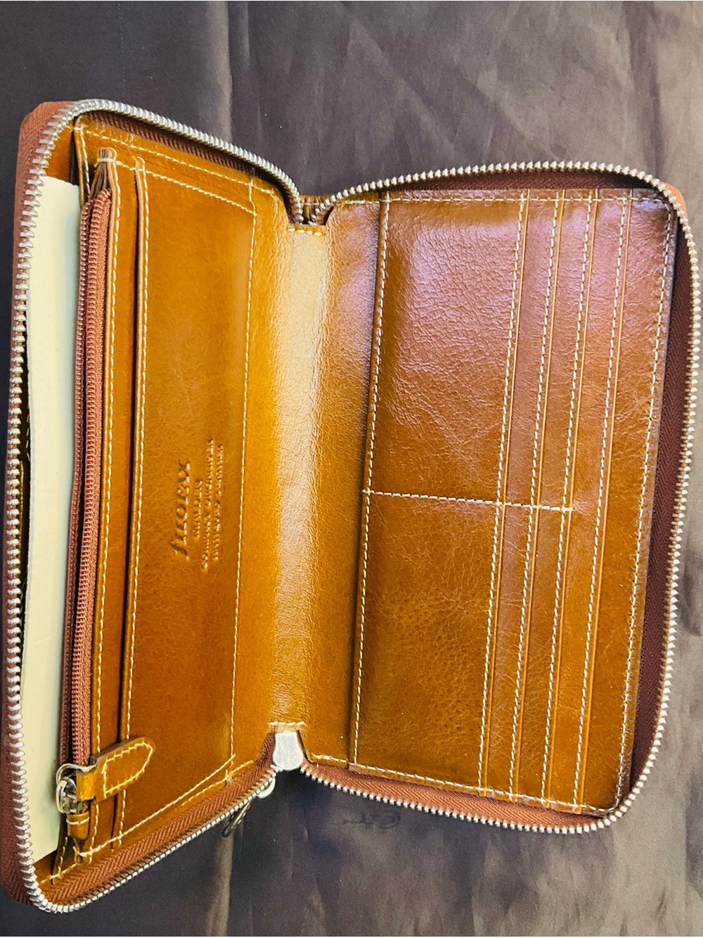 Filofax Malden Personal Compact Zip Leather Organiser